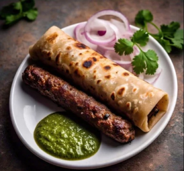 Beef Seekh Kebab Roll